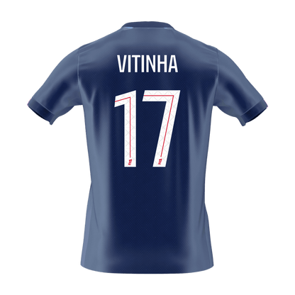 VITINHA #17 PSG
 Otthon Futball Mez 2025/26 Sötétkék