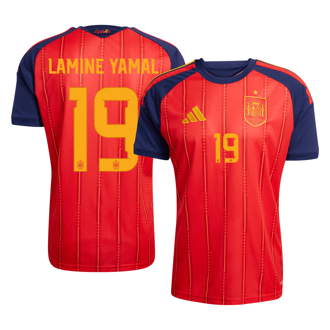 LAMINE YAMAL #19 Spain Hazai Futball 2026 Piros Világbajnoki
