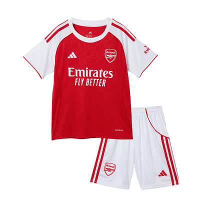 Gyerekek Arsenal Otthoni Soccer Mez Készlet(Mez+Rövidnadrág) 2025/26 Piros