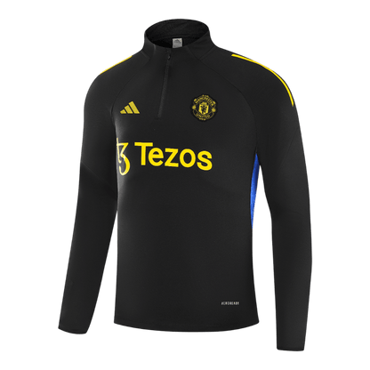 Manchester United Zip Felső Kabát Szett(Dzseki+Nadrág) 2025/26 Fekete