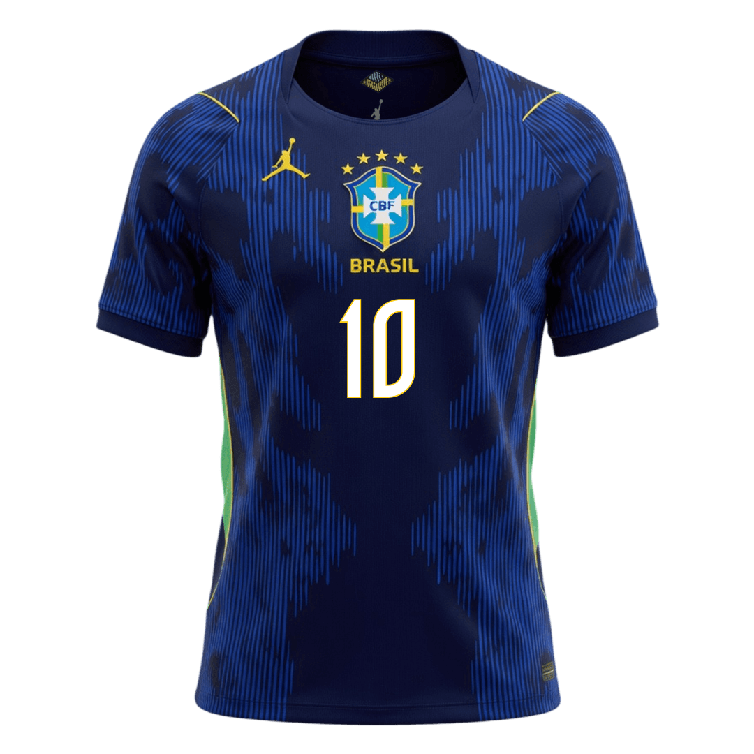 NEYMAR JR. #10 Brazil Idegenbeli Mez 2026 Sötétkék