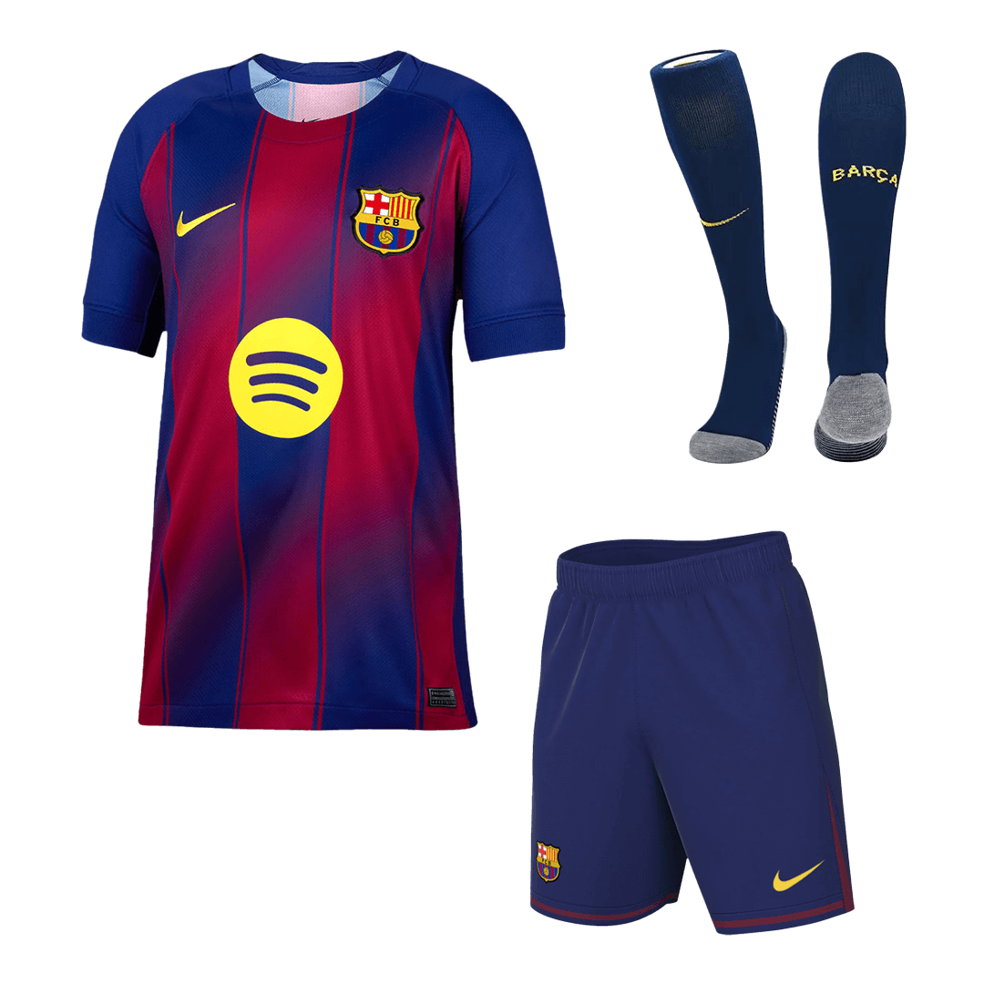 Barcelona Otthon Mez Szett (Mez + Nadrág + Zokni) 2025/26- Piros&Kék