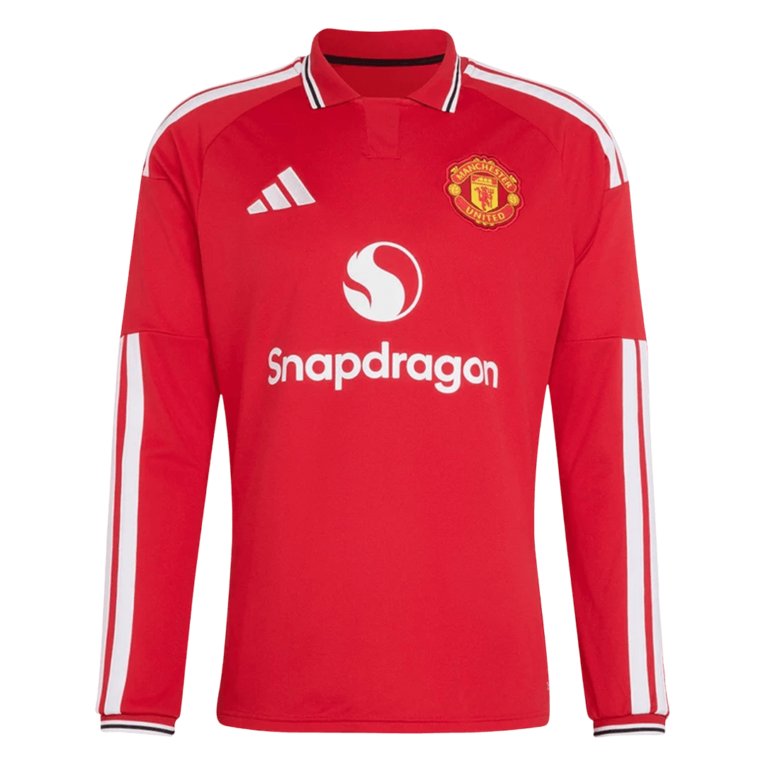 Manchester United Hazai Hosszú Ujjú Mez 2026/27 Piros