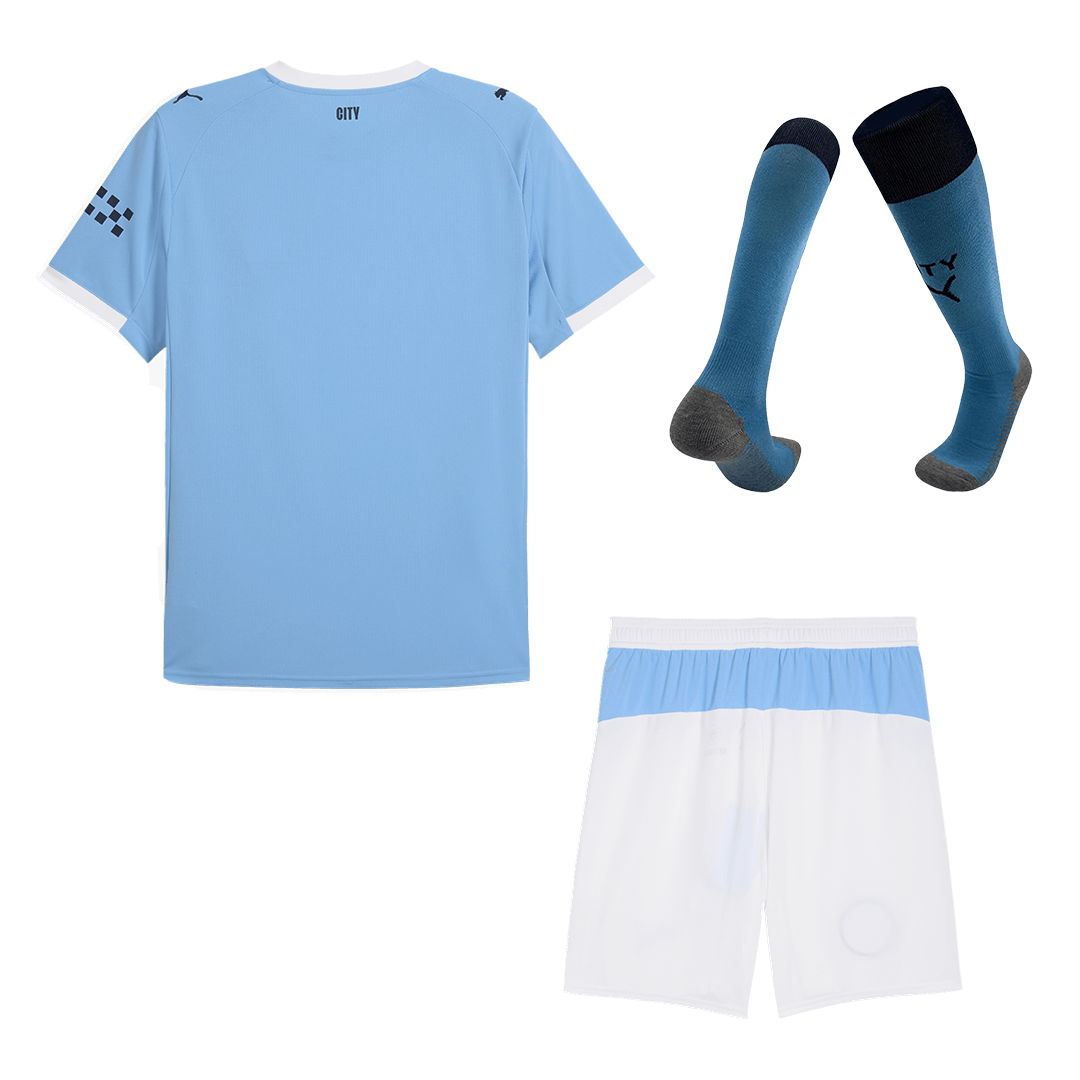 Manchester City Hazai Szett (Mez + Nadrág + Zokni) Mez 2025/26 Kék