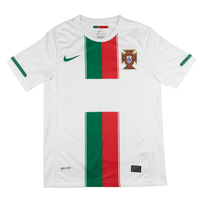 Portugal Idegenbeli Retro Futball Mez 2010 Fehér