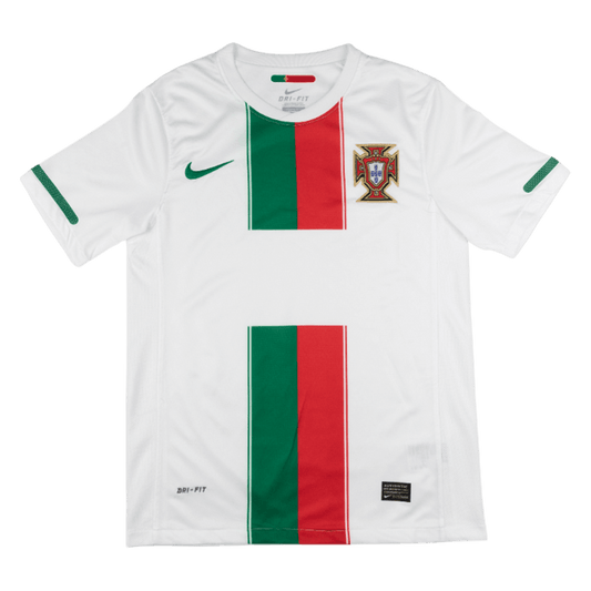 Portugal Idegenbeli Retro Futball Mez 2010 Fehér