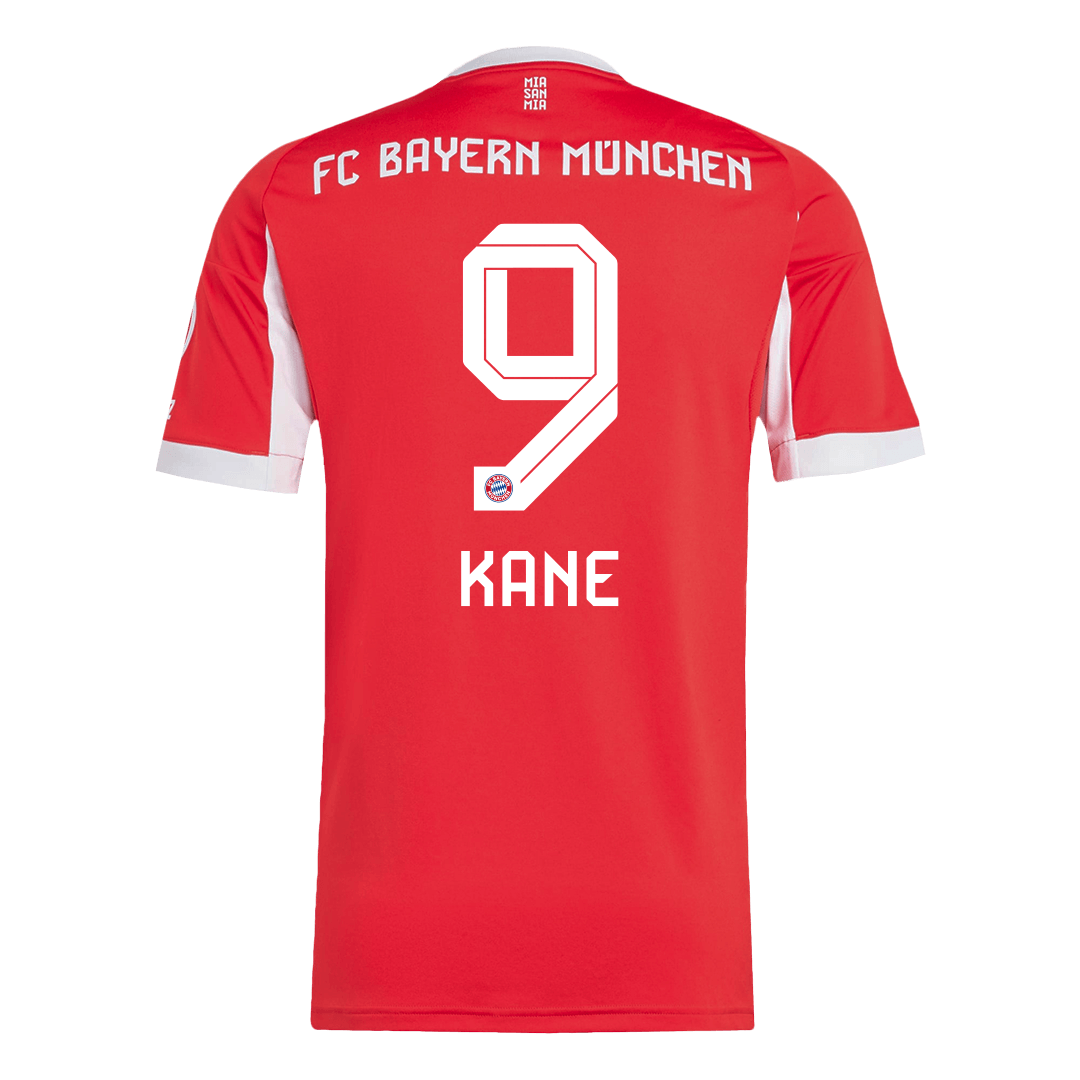 KANE #9 Bayern Munich Otthon Soccer Mez 2025/26 Piros