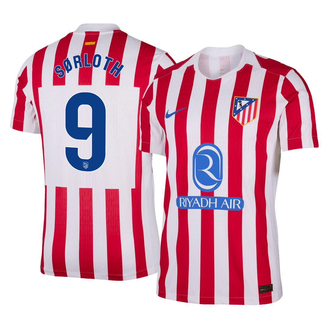 SØRLOTH #9 Atletico Madrid Játékos Verzió Hazai Mez 2025/26