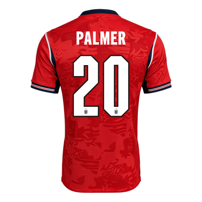 PALMER #20 England Idegenbeli Világbajnoki Mez 2026 Piros