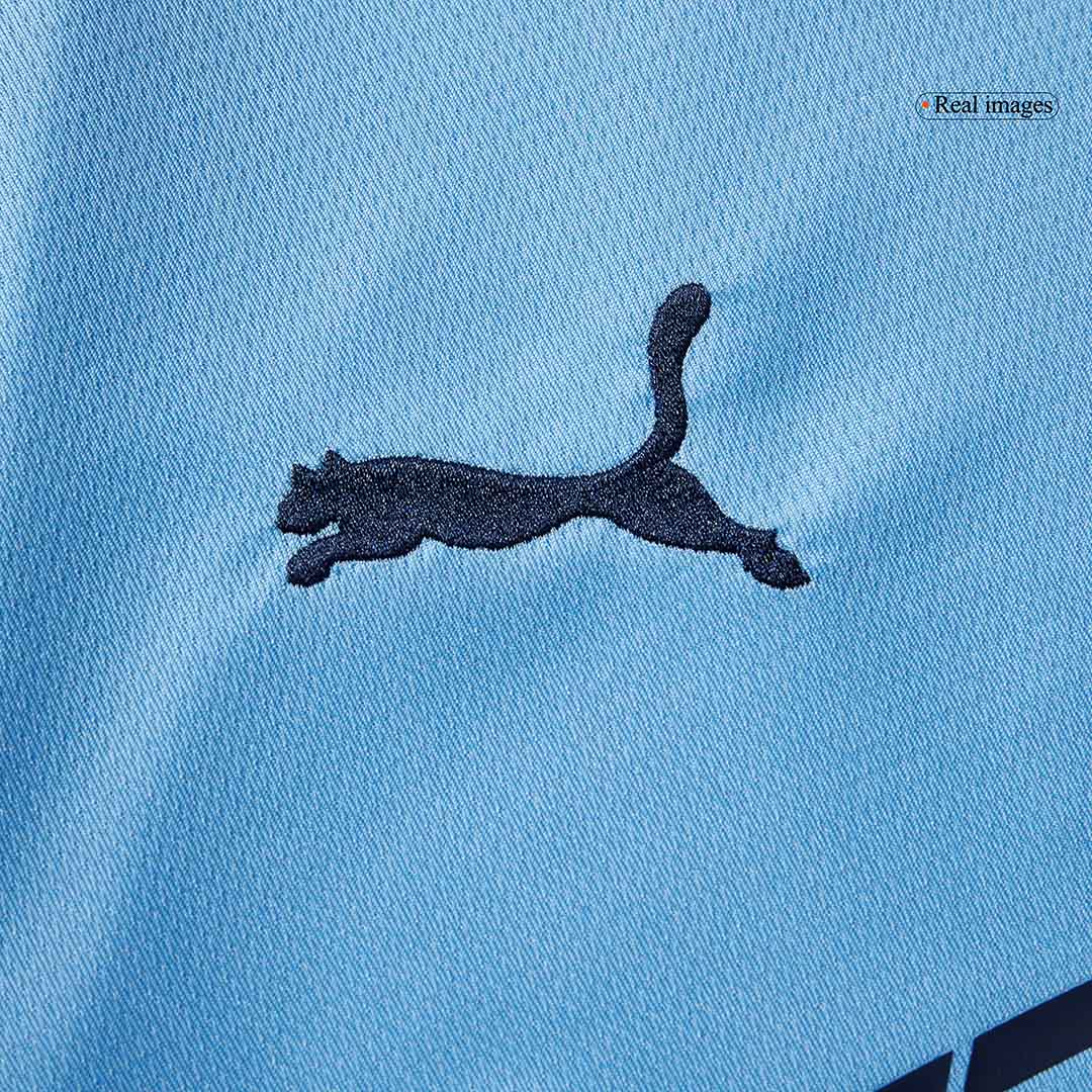 Manchester City Otthon Hosszú Ujjú Soccer Mez 2025/26 Kék