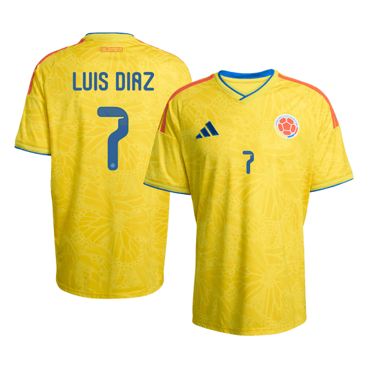 LUIS DíAZ #7 Colombia Otthon Mez 2026 Sárga