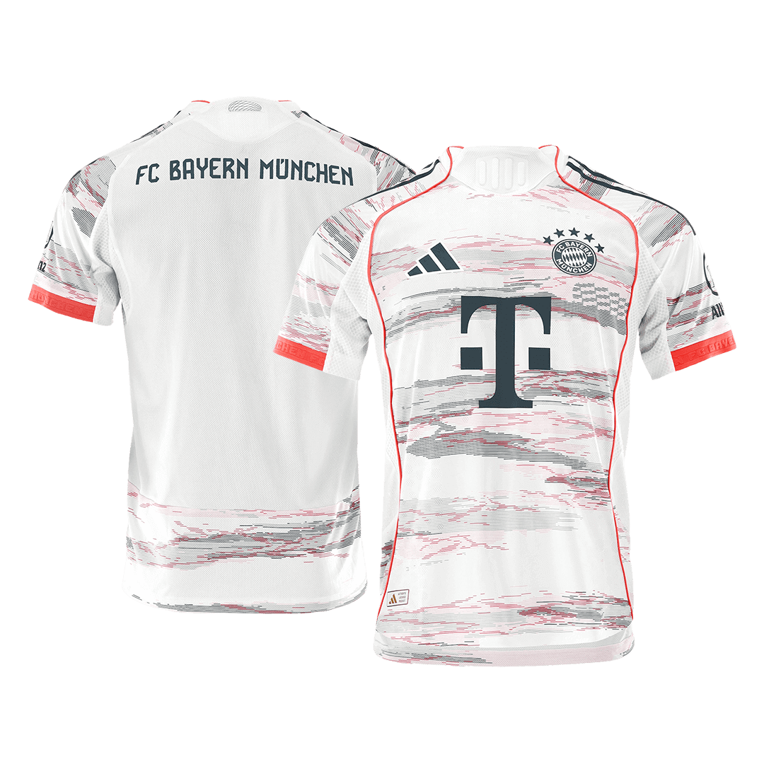 Hiteles Bayern Munich Idegenbeli Soccer Mez 2025/26 Fehér