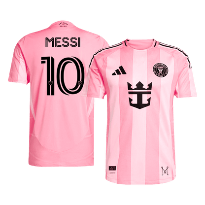 MESSI #10 Hiteles Inter Miami CF Otthoni Soccer Mez 2025 Rózsaszín