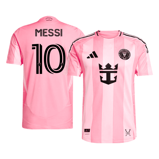 MESSI #10 Hiteles Inter Miami CF Otthoni Soccer Mez 2025 Rózsaszín