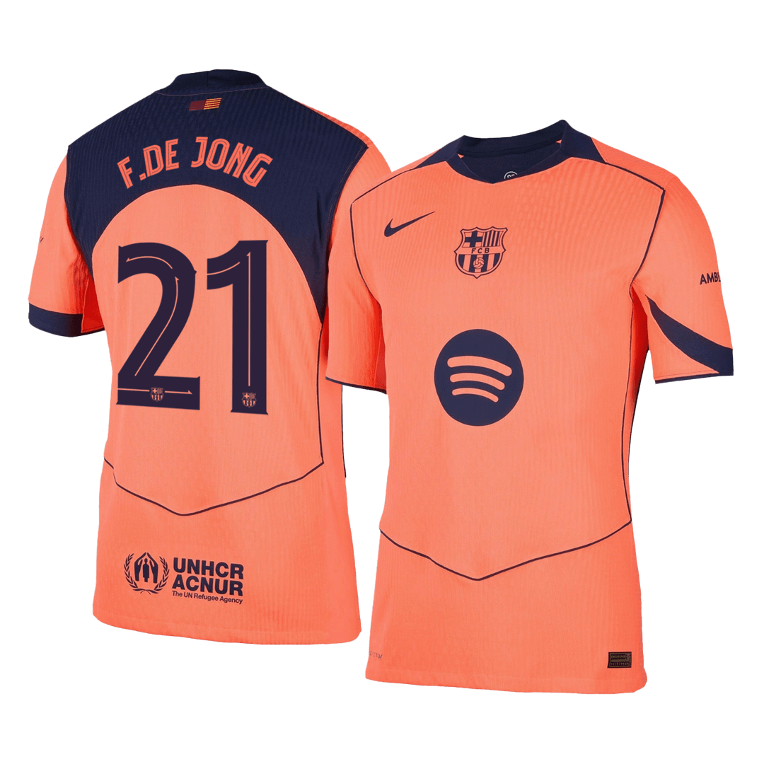 F.DE JONG #21 Barcelona Játékos Idegenbeli Harmadik Mez 2025/26