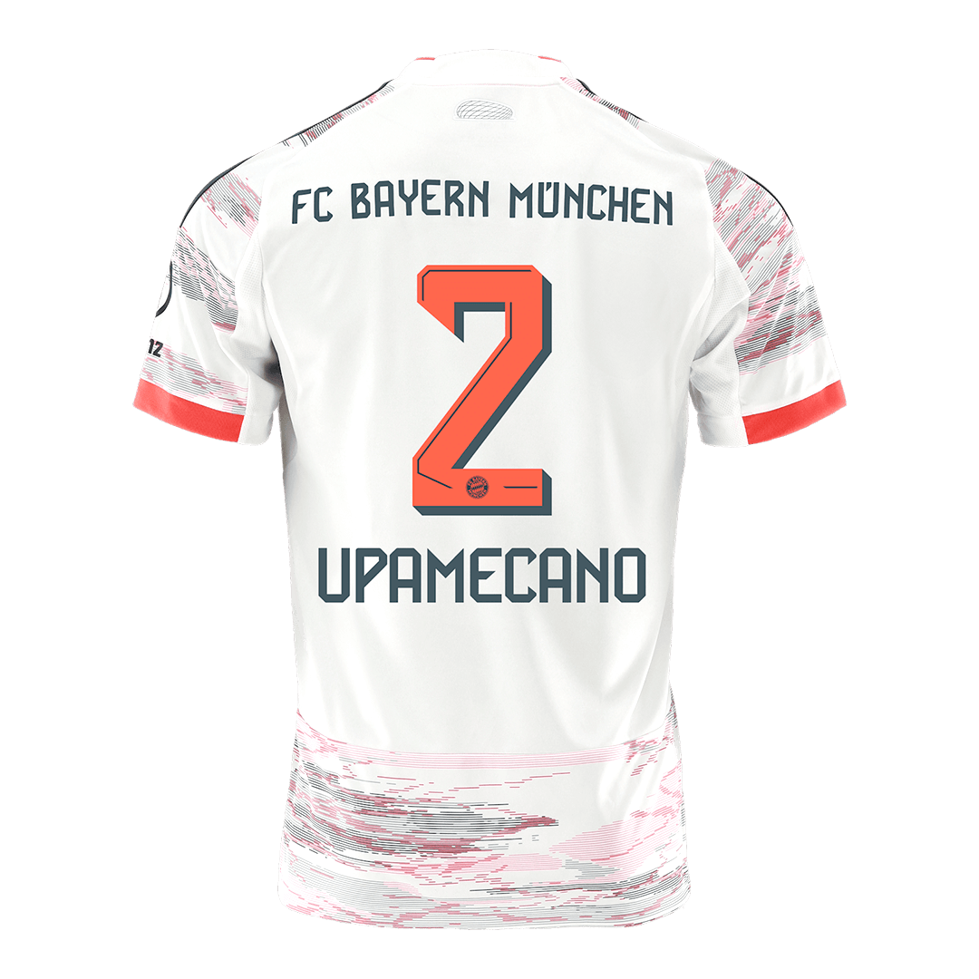 UPAMECANO #2 Bayern Munich Idegenbeli Mez 2025/26 Fehér