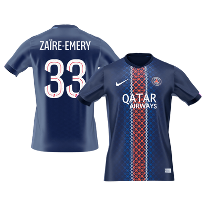 ZAïRE EMERY #33 PSG
 Otthon Futball Mez 2025/26 Sötétkék