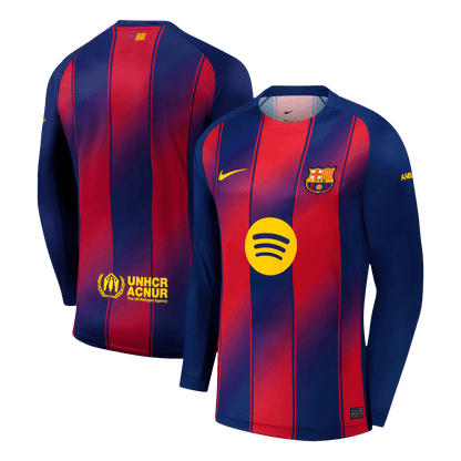 Barcelona 
Otthon 
Hosszú Ujjú Futball Mez 
2025/26 
 
 
 Piros&Kék