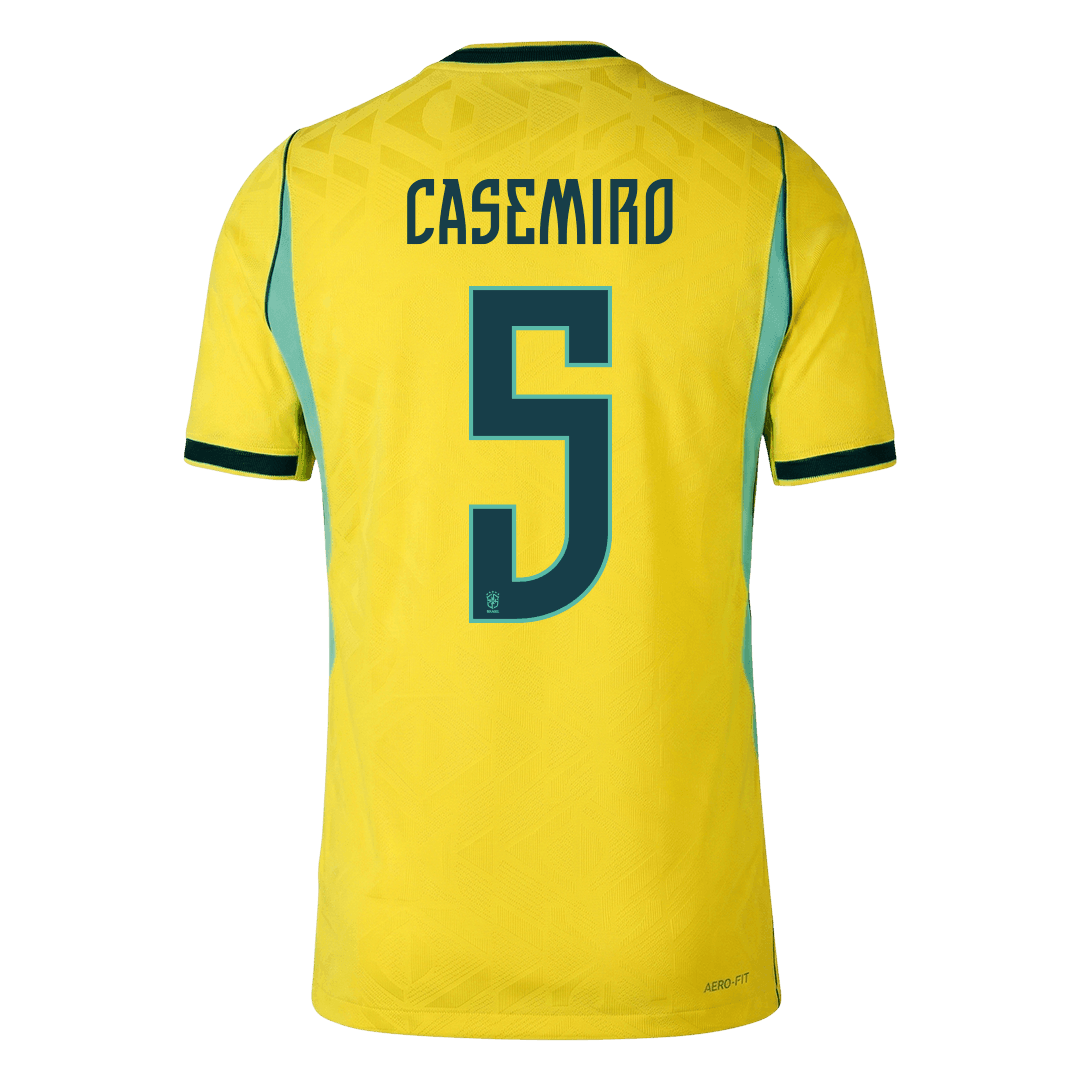 CASEMIRO #5 Brazil Játékos Verzió Hazai Mez Világbajnoki 2026 Sárga
