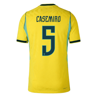 CASEMIRO #5 Brazil Játékos Verzió Hazai Mez Világbajnoki 2026 Sárga