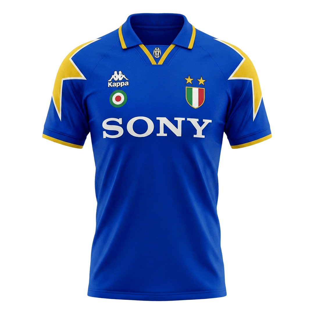 Juventus Idegenbeli Retro Futball Mez 1995/96 Kék 2025/26