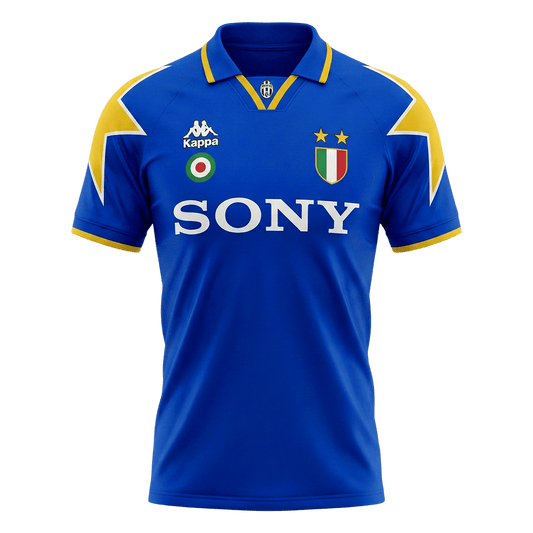 Juventus Idegenbeli Retro Futball Mez 1995/96 Kék 2025/26