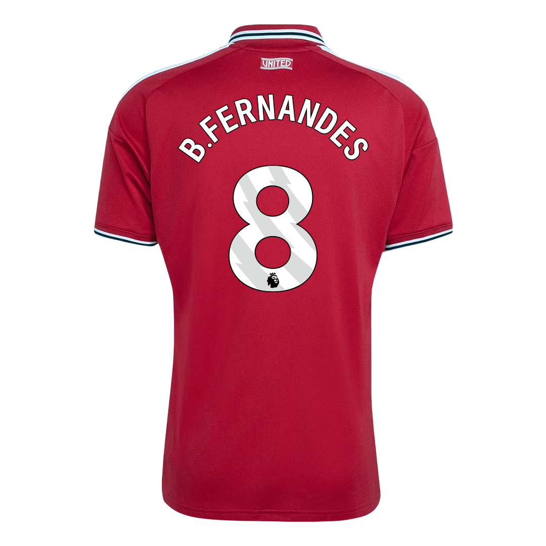 B.FERNANDES #8 Manchester United Hazai Mez 2026/27 Piros