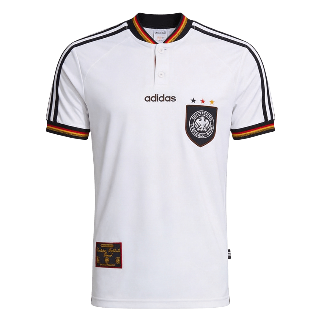 Germany Hazai Retro Futball Mez 1996 Fehér