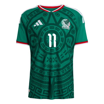 S.GIMENEZ #11 Mexico Játékos Verzió Hazai Világbajnoki Mez 2026 Zöld