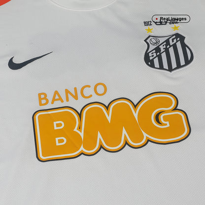 NEYMAR JR #11 Santos FC Hazai Retro Futball Mez 2012 Fehér