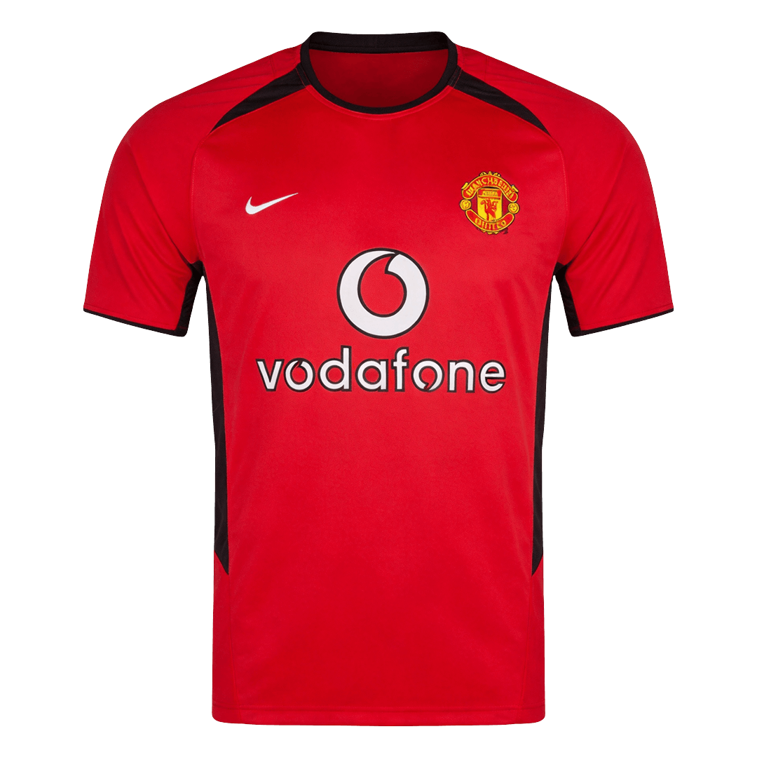 Manchester United Hazai Retro Futball Mez 2002/04 Piros