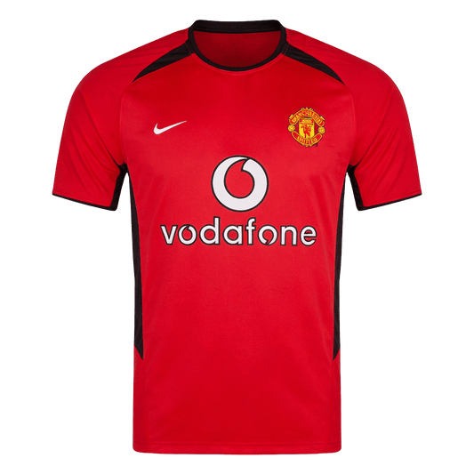 Manchester United Hazai Retro Futball Mez 2002/04 Piros