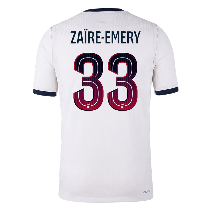 ZAÏRE-EMERY #33 PSG Játékos Verzió Idegenbeli Mez 2026/27 Fehér