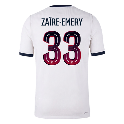 ZAÏRE-EMERY #33 PSG Játékos Verzió Idegenbeli Mez 2026/27 Fehér