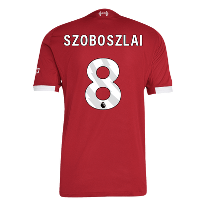 SZOBOSZLAI #8 Liverpool Játékos Otthon Mez 2025/26 Piros
