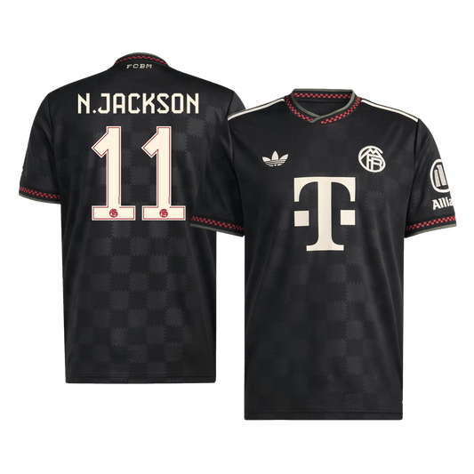 N.JACKSON #11 Bayern Munich Idegenbeli Harmadik Mez 2025/26 Fekete