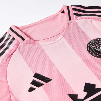 DE PAUL #7 Hiteles Inter Miami CF Otthoni Soccer Mez 2025 Rózsaszín