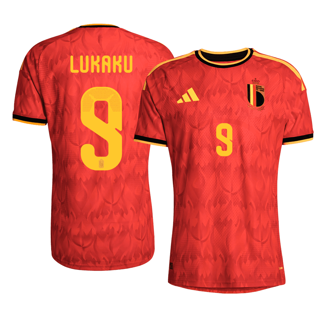 LUKAKU #9 Belgium Játékos Verzió Hazai Mez Világbajnoki 2026 Piros