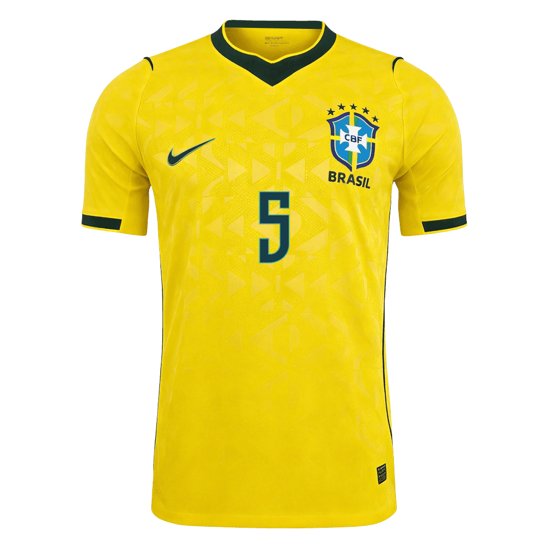 CASEMIRO #5 Brazil Játékos Verzió Hazai Mez Világbajnoki 2026 Sárga