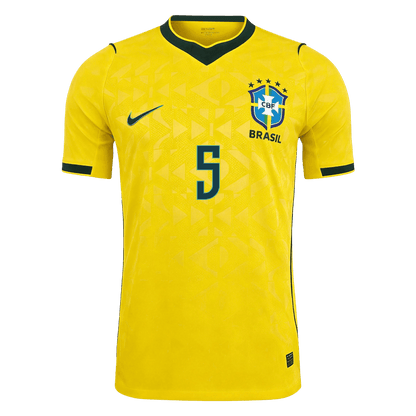 CASEMIRO #5 Brazil Játékos Verzió Hazai Mez Világbajnoki 2026 Sárga