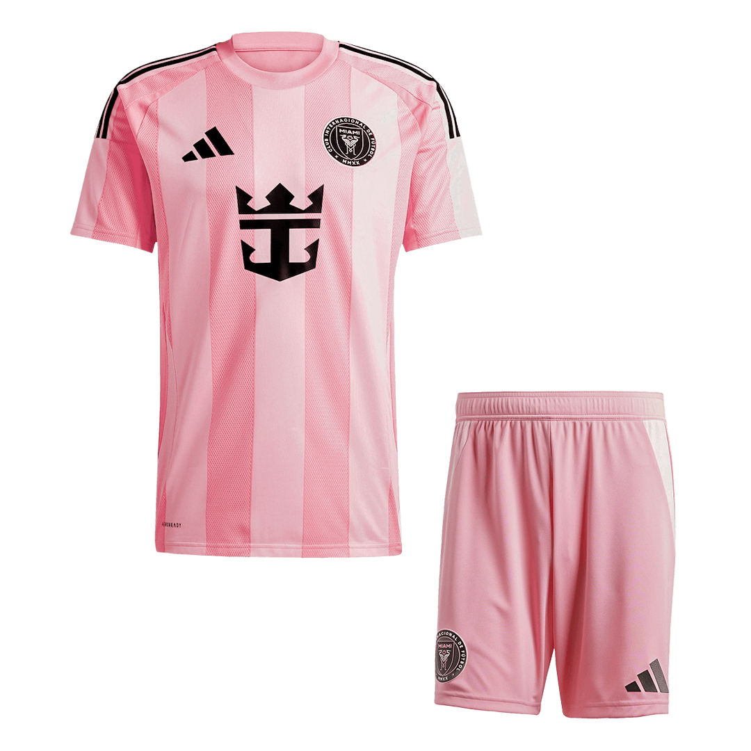 Inter Miami Otthoni Soccer Mez Készlet(Mez+Rövidnadrág) 2025 Rózsaszín