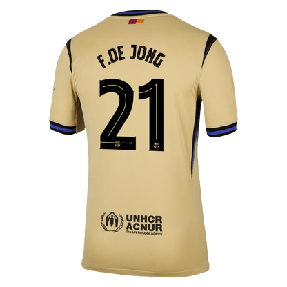 F.DE JONG #21 Barcelona 
 Idegen 
 Futball Mez 
2025/26 
 Sárga 
 
 
- UCL