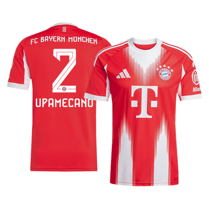 UPAMECANO #2 Bayern Munich Otthon Mez 2025/26 Piros