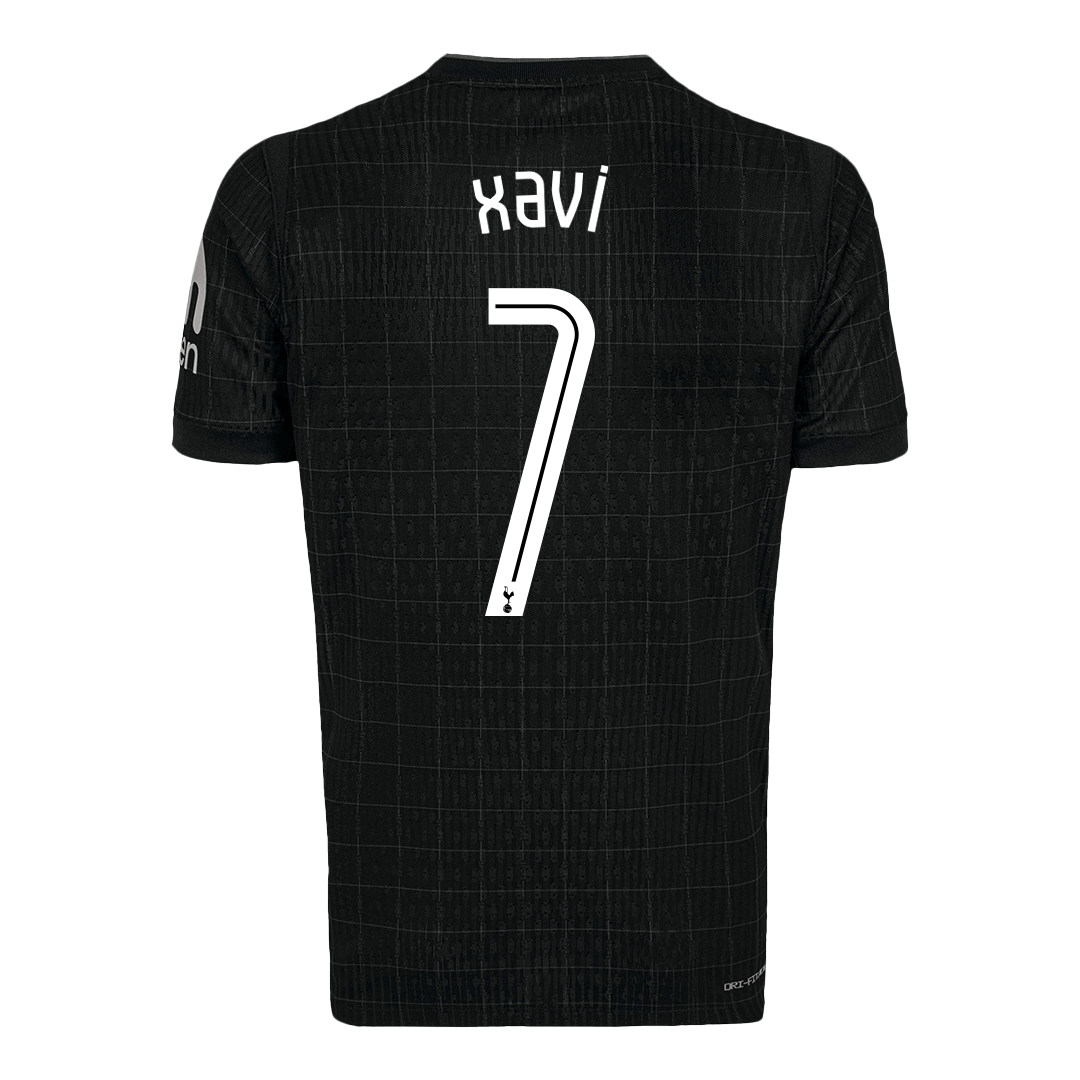 XAVI #7 Tottenham Hotspur 
 Idegen 
 Futball Mez 
2025/26 
 Fekete 
 
 
- UCL