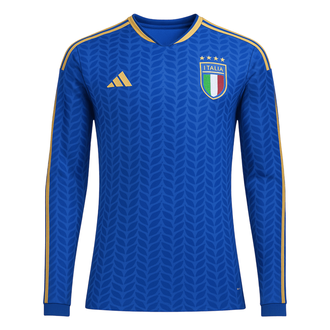 Italy Hazai Hosszú Ujjú Mez 2026 Kék
