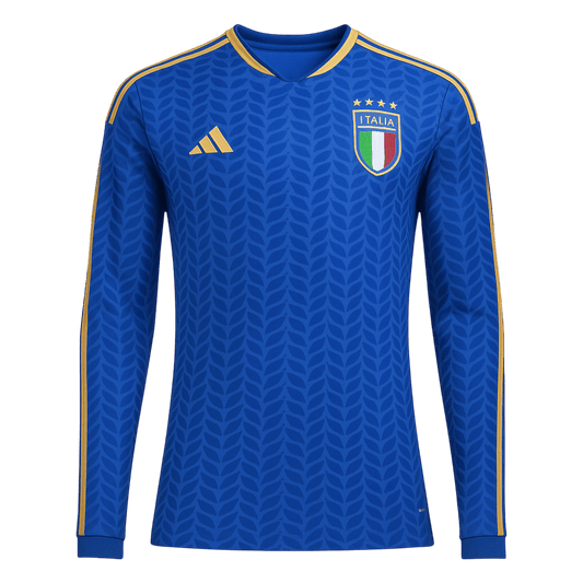 Italy Hazai Hosszú Ujjú Mez 2026 Kék