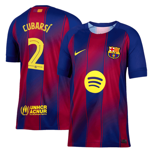 CUBARSÍ #2 Barcelona Otthon Soccer Mez 2025/26 Piros&Kék - UCL