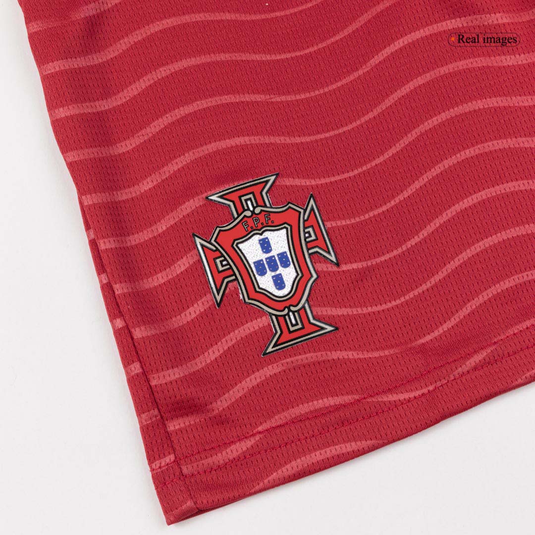 Portugal RONALDO #7 Gyerek Hazai Világbajnokság Mez Készlet(Mez+Nadrág) 2026 Piros