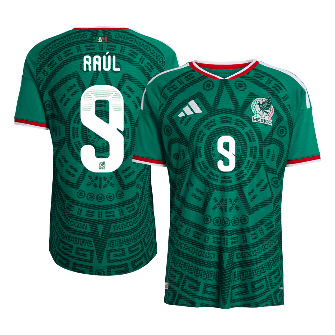 Raúl #9 Mexico Játékos Verzió Hazai Mez World Cup 2026 Zöld