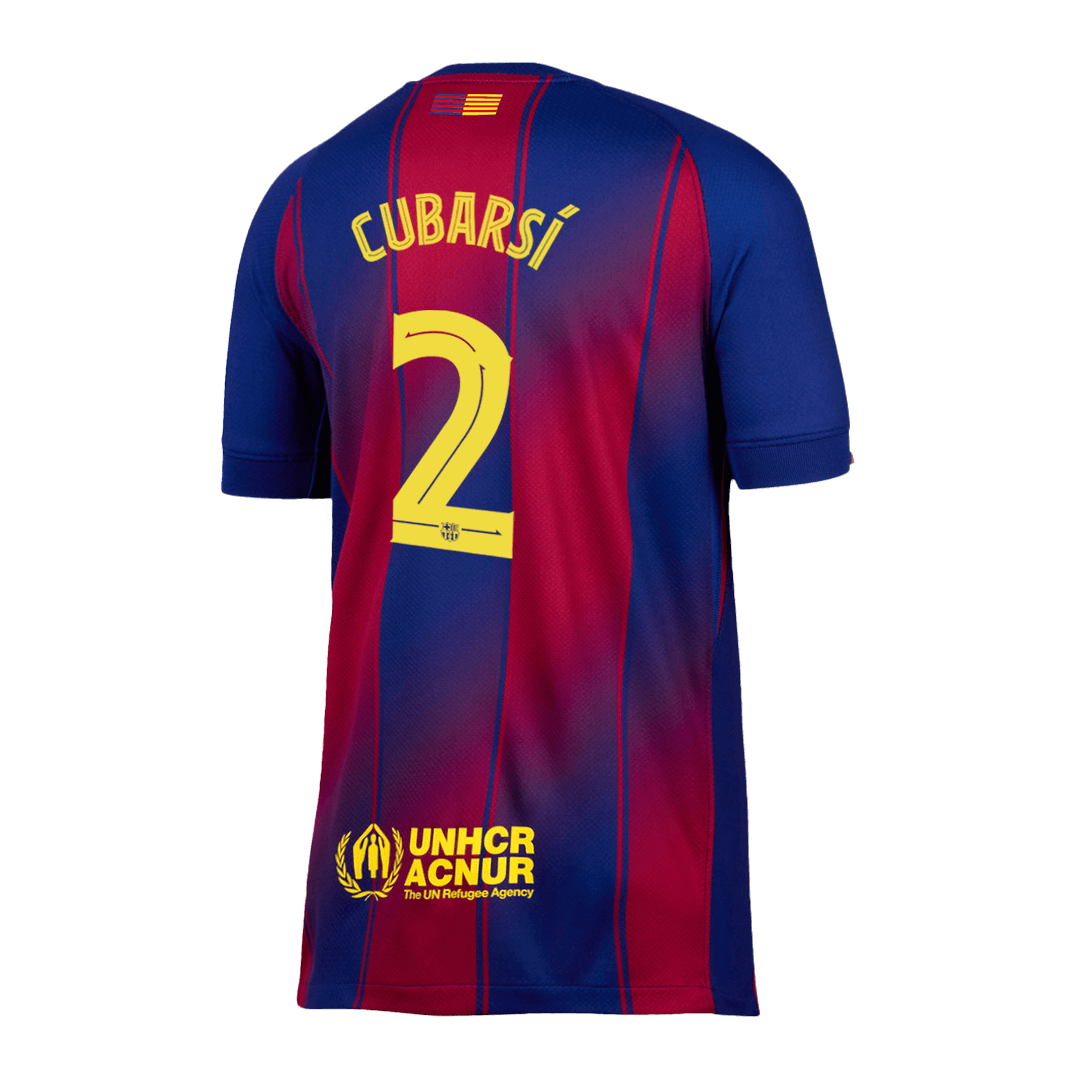 CUBARSÍ #2 Barcelona Otthon Soccer Mez 2025/26 Piros&Kék - UCL